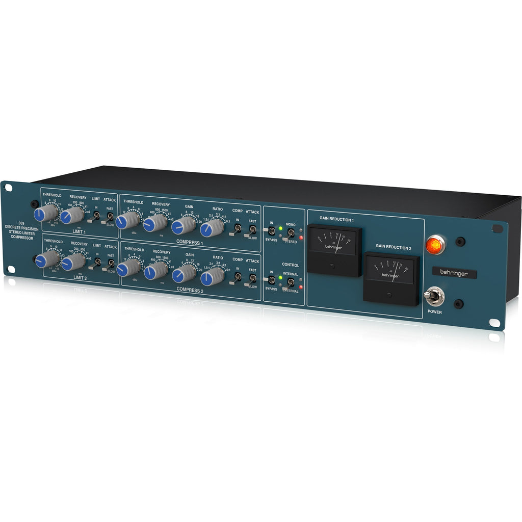 Behringer 369 Classic 2-Channel Precision Stereo Compressor and Limiter - View 3 | MusicMarket