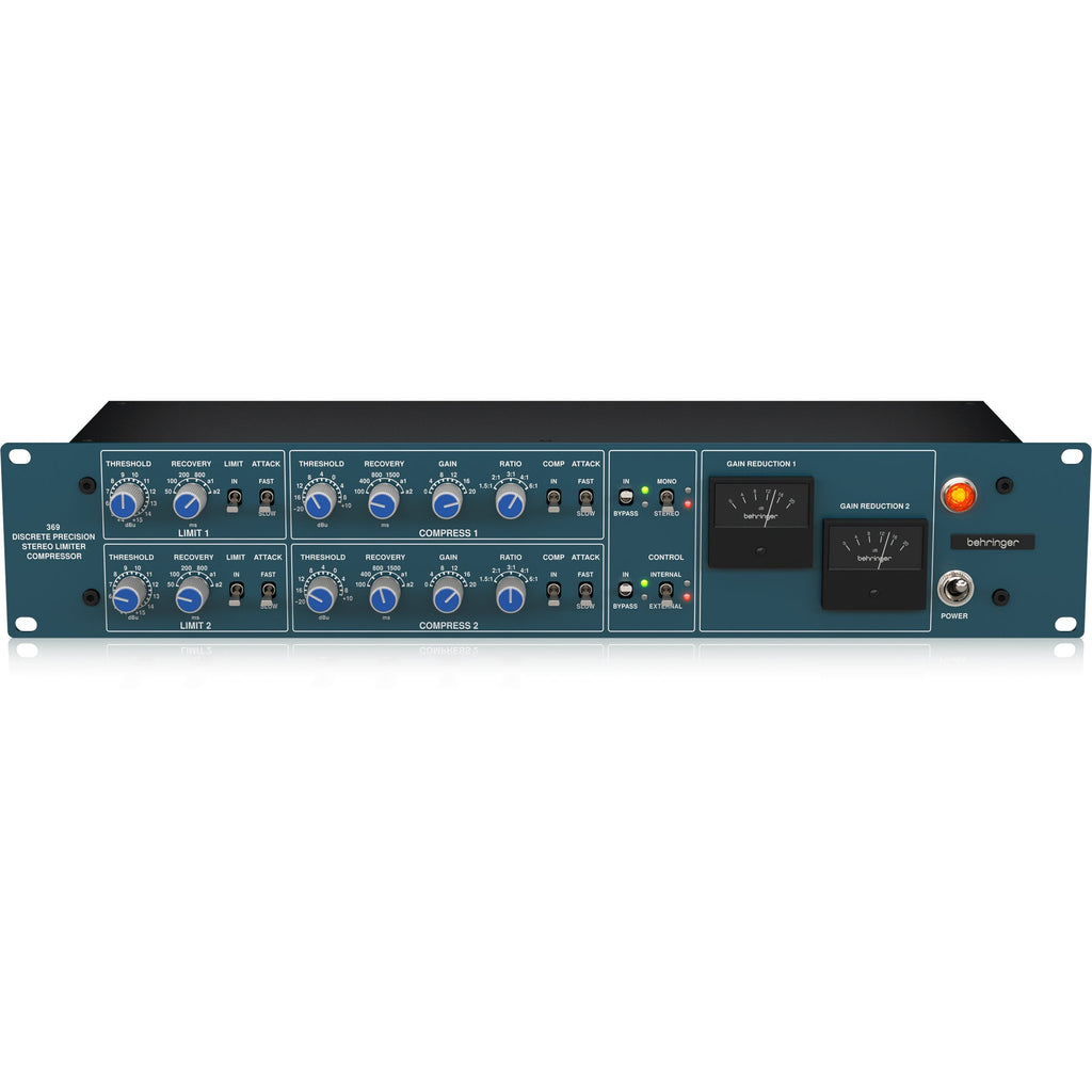 Behringer 369 Classic 2-Channel Precision Stereo Compressor and Limiter - View 4 | MusicMarket