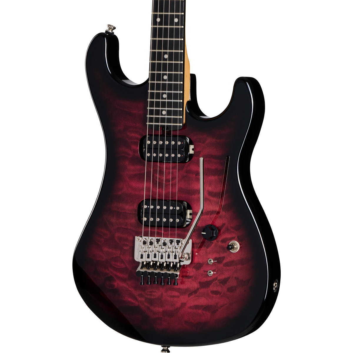 Kramer 84 HH Quilt Electric Guitar - Magenta Burst - MusicMarket