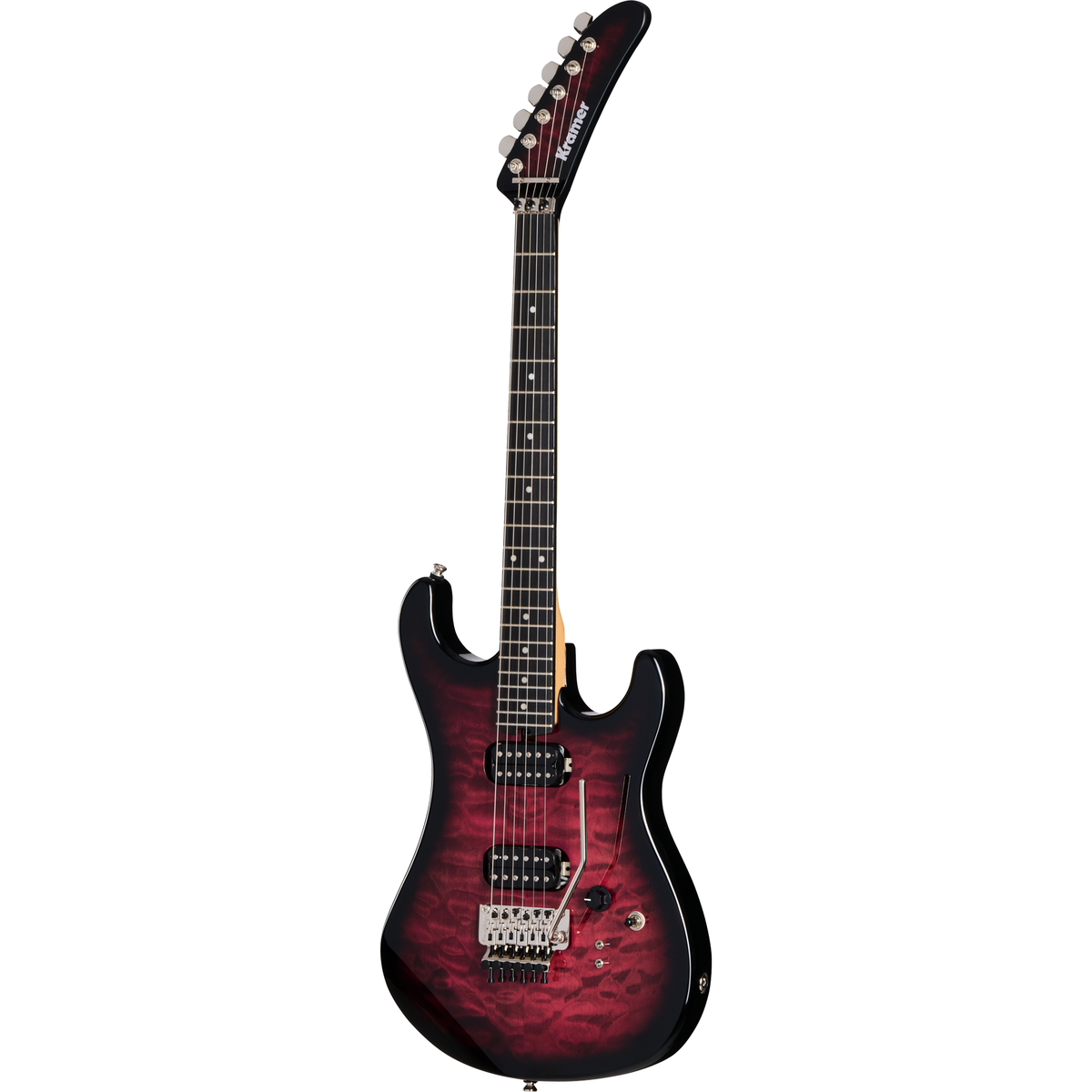 Kramer 84 HH Quilt Electric Guitar - Magenta Burst - View 2 | MusicMarket