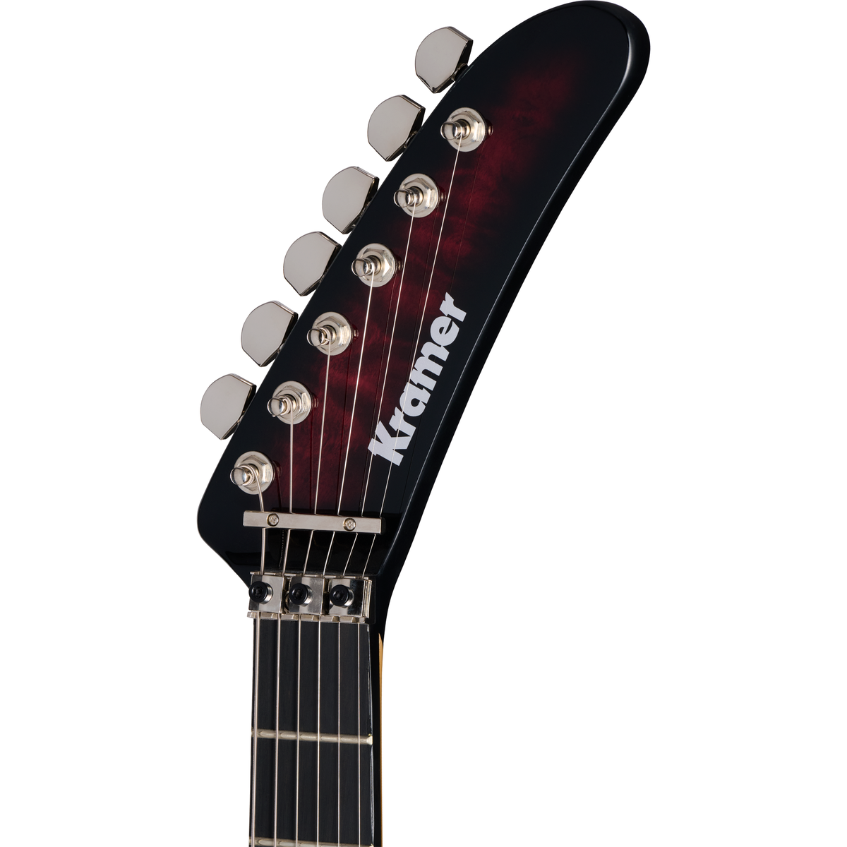 Kramer 84 HH Quilt Electric Guitar - Magenta Burst - View 5 | MusicMarket