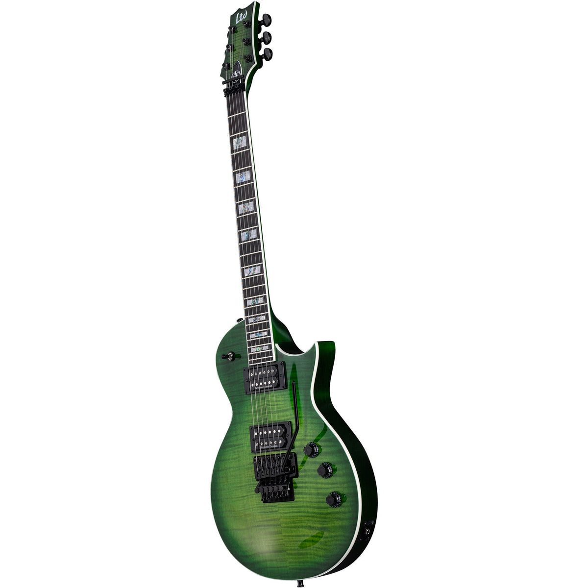 ESP LTD AS-1FR Alex Skolnick Signature Electric Guitar - Lime Burst - View 4 | MusicMarket