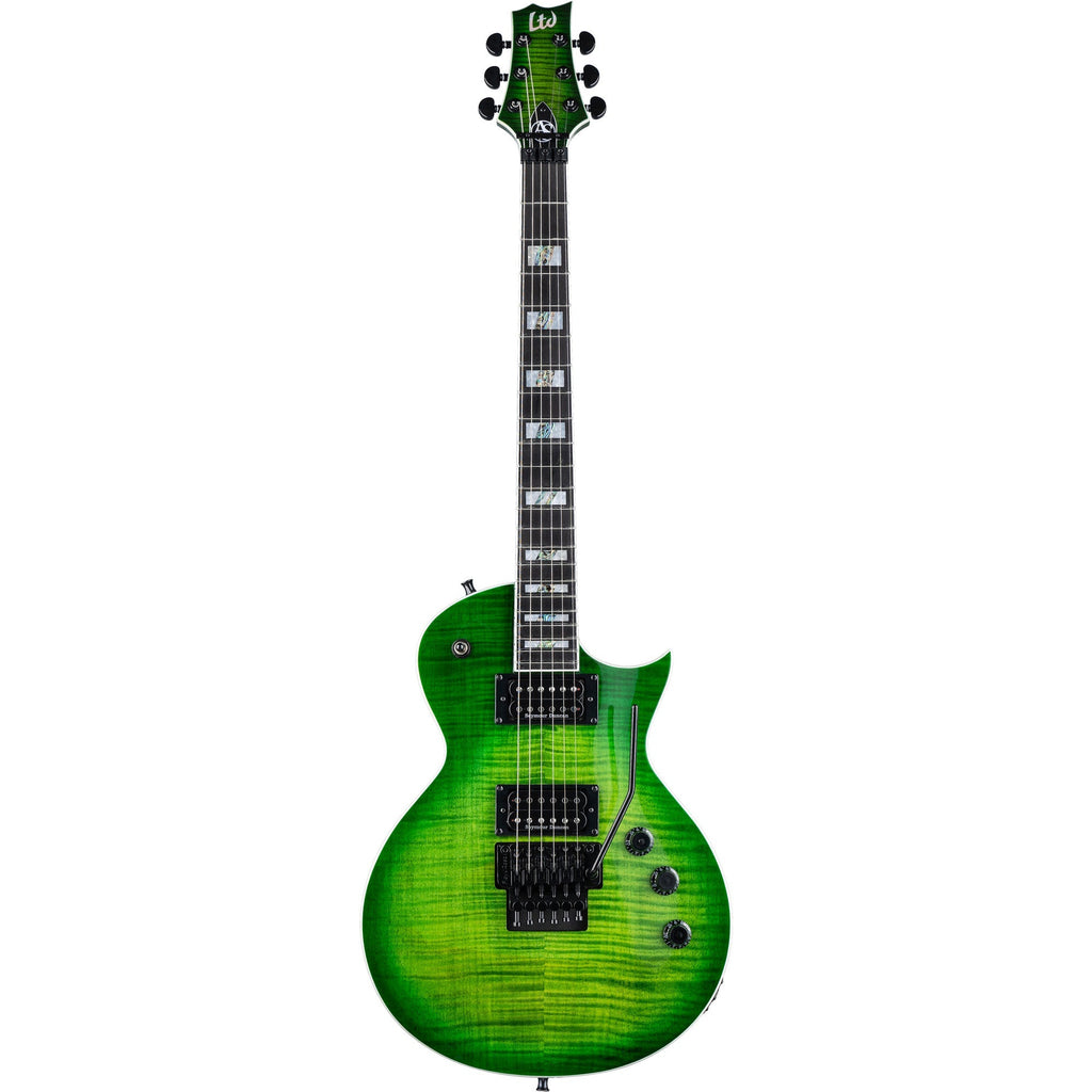 ESP LTD AS-1FR Alex Skolnick Signature Electric Guitar - Lime Burst - View 2 | MusicMarket