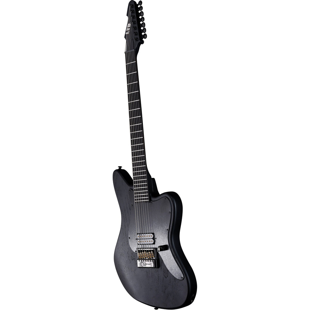 ESP LTD AW-XJ7 Baritone Evertune 7-String Electric Guitar - Black Open Grain - View 4 | MusicMarket
