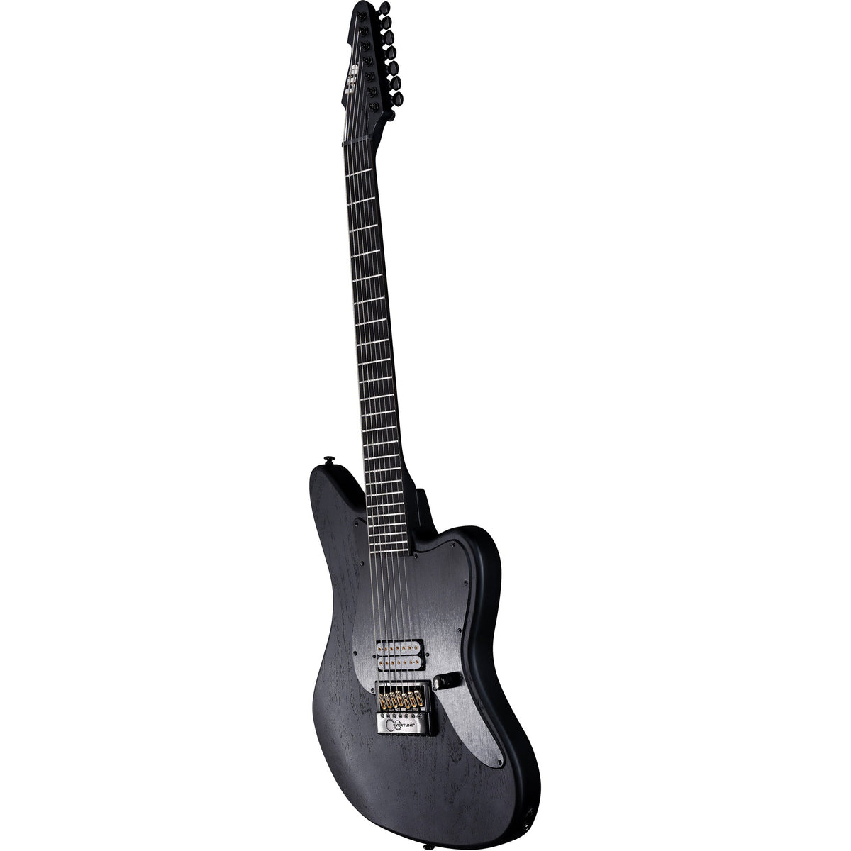 ESP LTD AW-XJ7 Baritone Evertune 7-String Electric Guitar - Black Open Grain - View 4 | MusicMarket