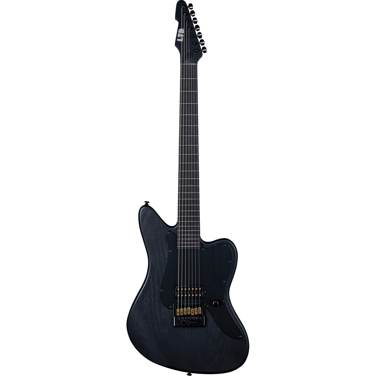 ESP LTD AW-XJ7 Baritone Evertune 7-String Electric Guitar - Black Open Grain - View 2 | MusicMarket