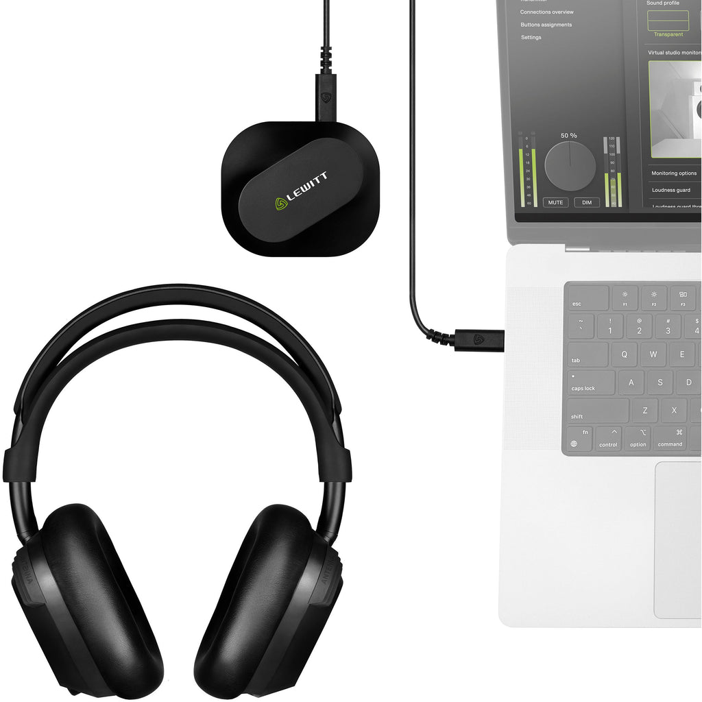 Lewitt LW6 Wireless Studio Headphones - View 12 | MusicMarket