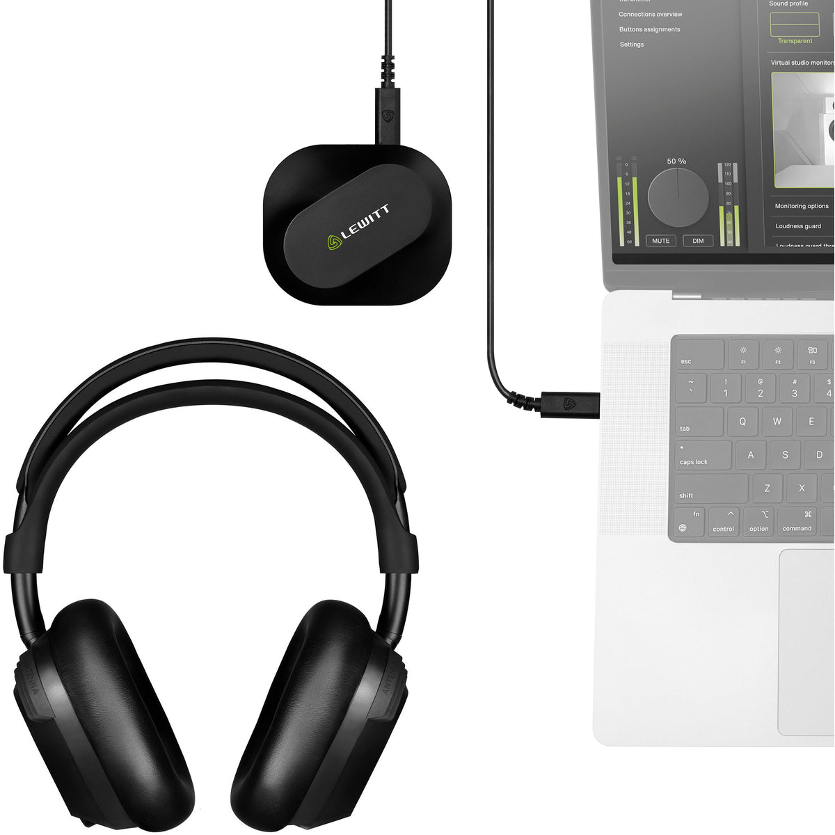 Lewitt LW6 Wireless Studio Headphones - View 12 | MusicMarket