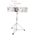 Latin Percussion Prestige Series Stainless Steel Timbales - 14”/15” - MusicMarket