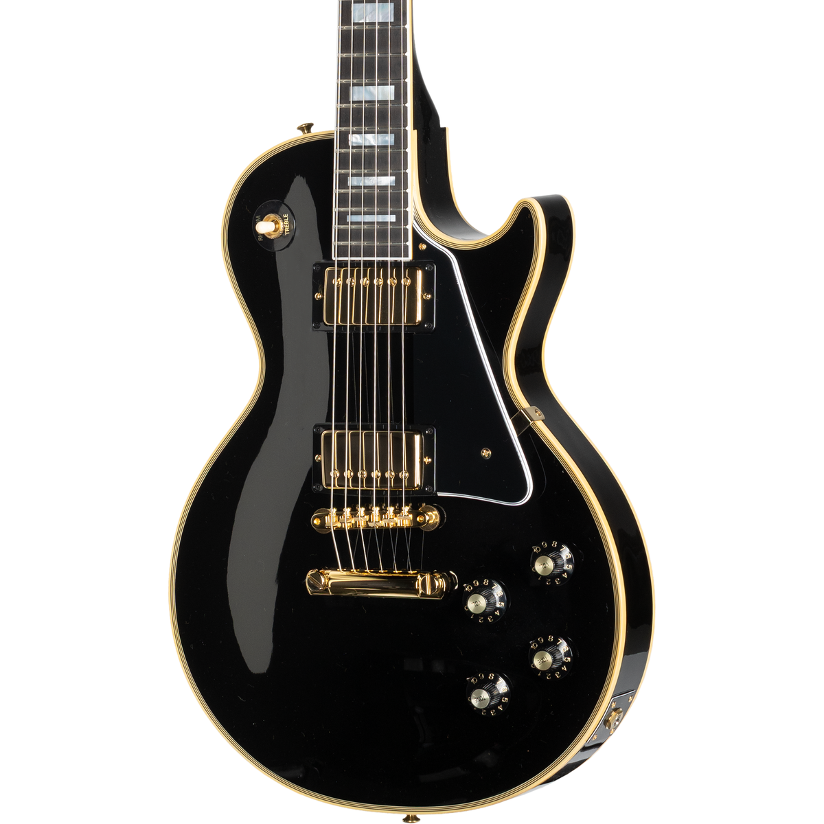 Gibson 1968 Les Paul Custom Reissue Electric Guitar - Ebony - View 5 | MusicMarket