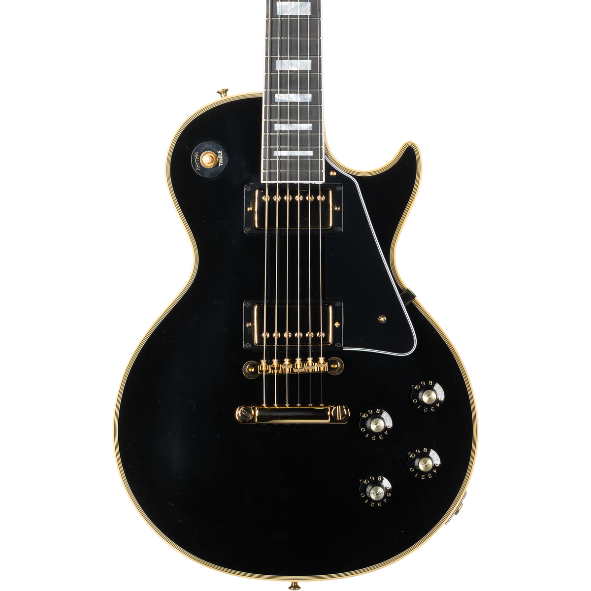 Gibson 1968 Les Paul Custom Reissue Electric Guitar - Ebony - View 9 | MusicMarket