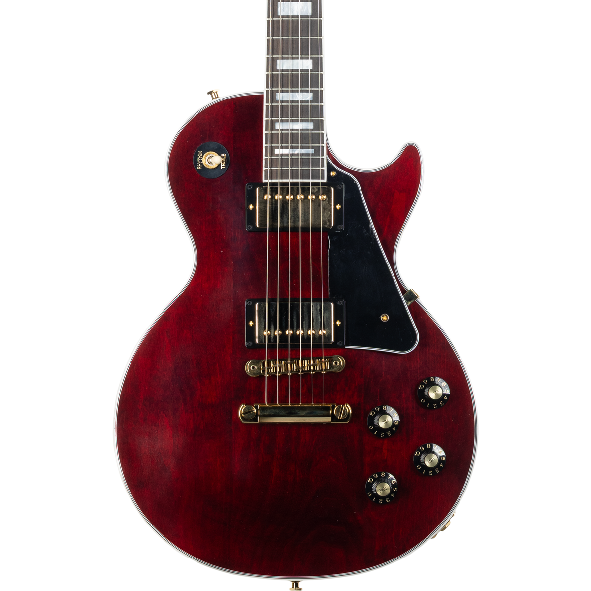 Gibson Les Paul Custom 70s Electric Guitar - Wine Red - View 9 | MusicMarket