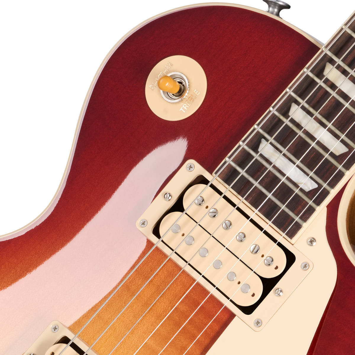 Gibson Les Paul Standard 50s Double Trouble Electric Guitar - Vintage Bourbon Burst - View 5 | MusicMarket