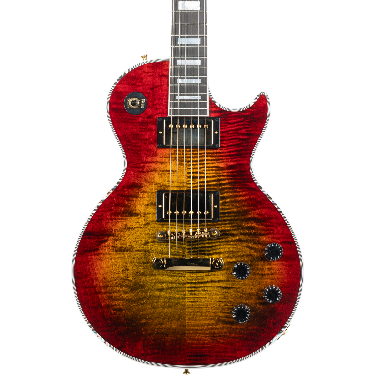 Gibson Les Paul Axcess Custom Figured Top Electric Guitar w/ Ebony Fingerboard - Bengal Burst - View 13 | MusicMarket