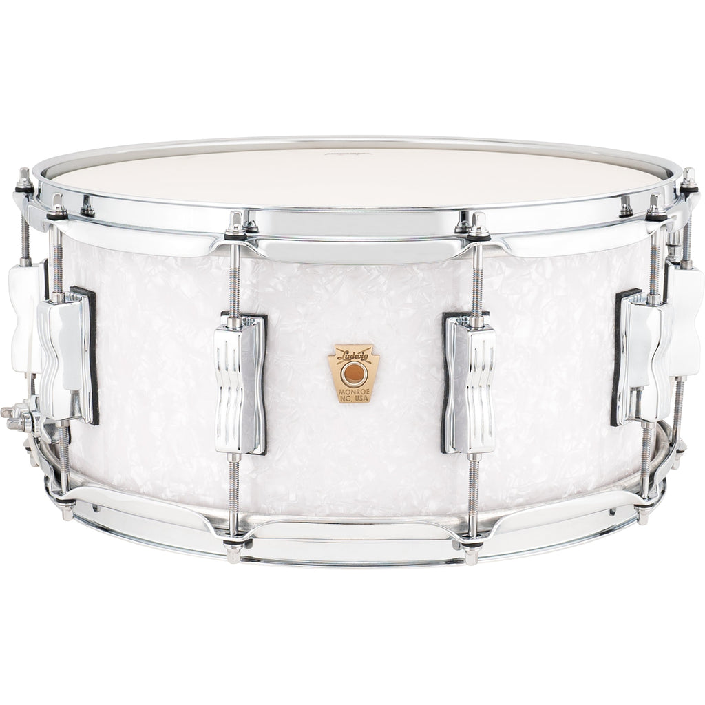 Ludwig Classic Maple 6.5x14 Snare Drum - White Marine Pearl - MusicMarket