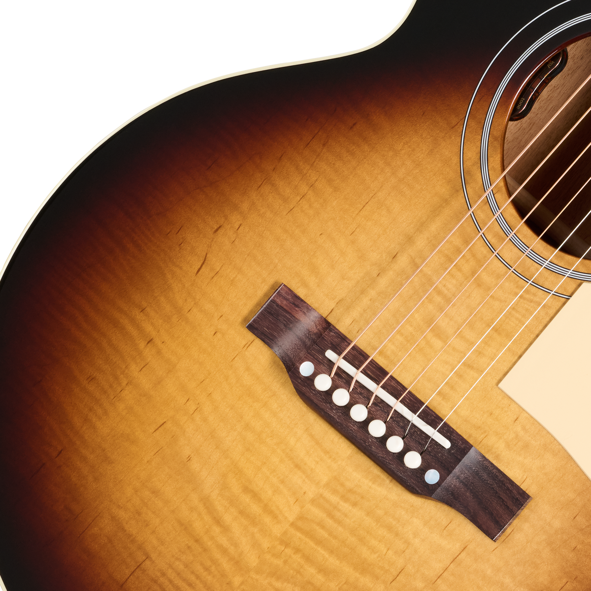 Gibson Les Paul Parlor Acoustic Electric Guitar - Vintage Sunburst - View 7 | MusicMarket