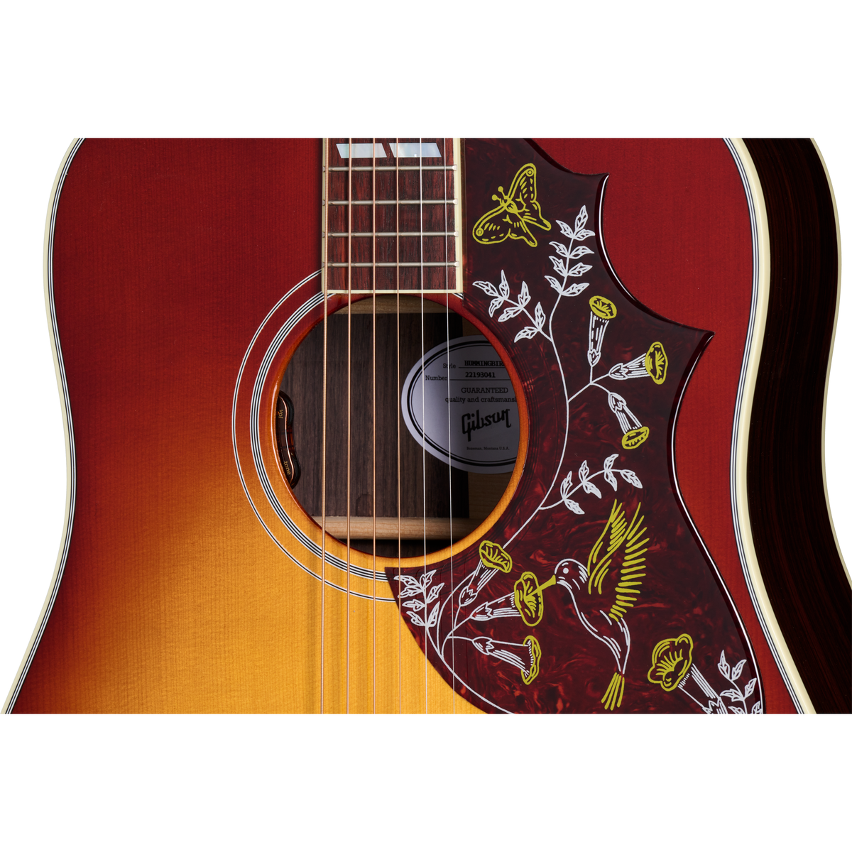 Gibson Hummingbird Standard Rosewood Acoustic Electric Guitar - Rosewood Burst - View 6 | MusicMarket
