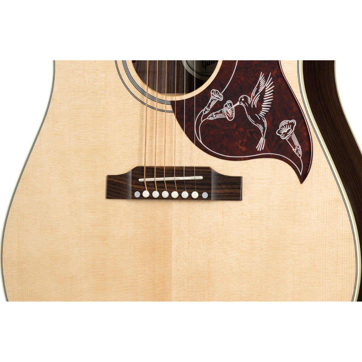 Gibson Hummingbird Studio Rosewood Gloss Acoustic Electric Guitar - Natural - View 8 | MusicMarket