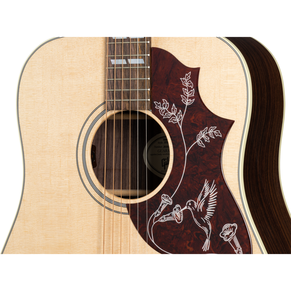 Gibson Hummingbird Studio Rosewood Gloss Acoustic Electric Guitar - Natural - View 7 | MusicMarket