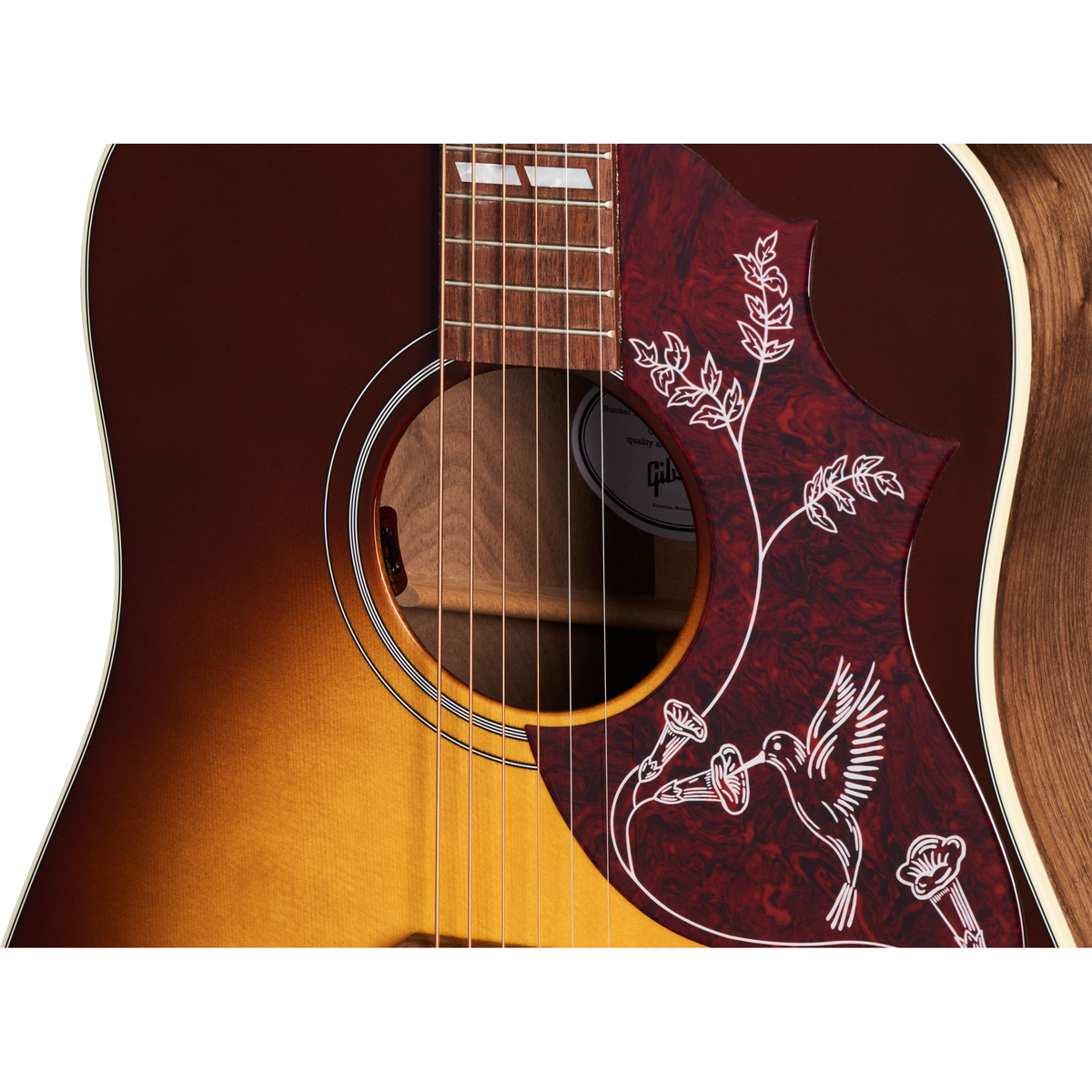 Gibson Hummingbird Studio Acoustic Electric Guitar - Walnut Burst Gloss - View 6 | MusicMarket