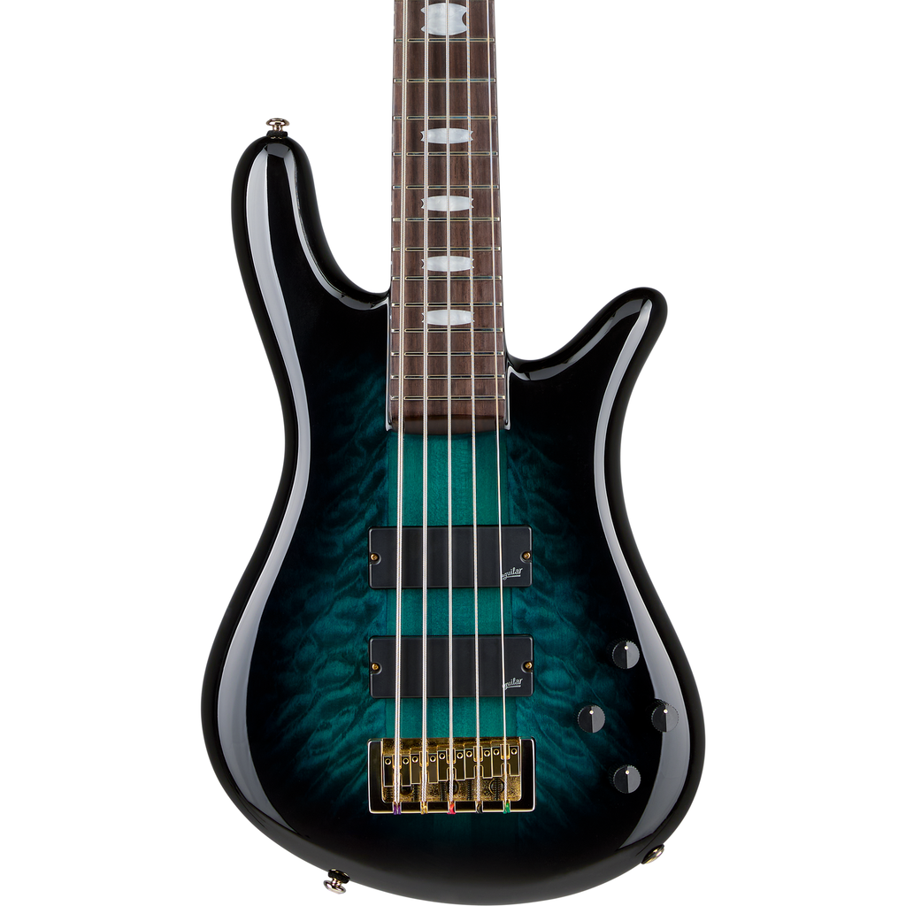 Spector ICON NS-5 Neck Through 5-String Electric Bass - Black and Blue - MusicMarket