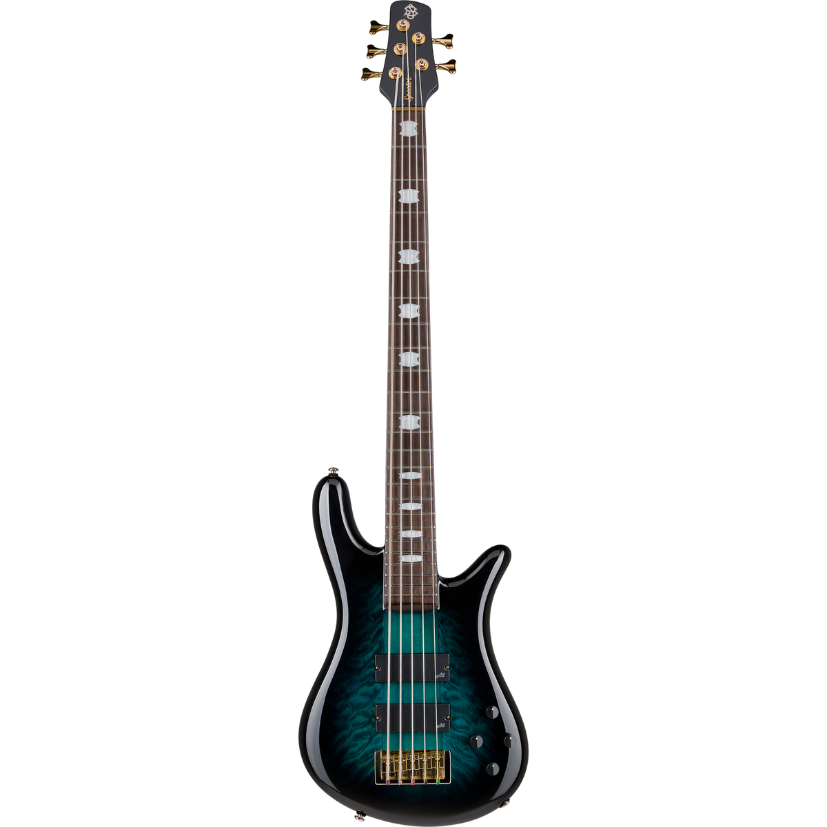 Spector ICON NS-5 Neck Through 5-String Electric Bass - Black and Blue - View 2 | MusicMarket