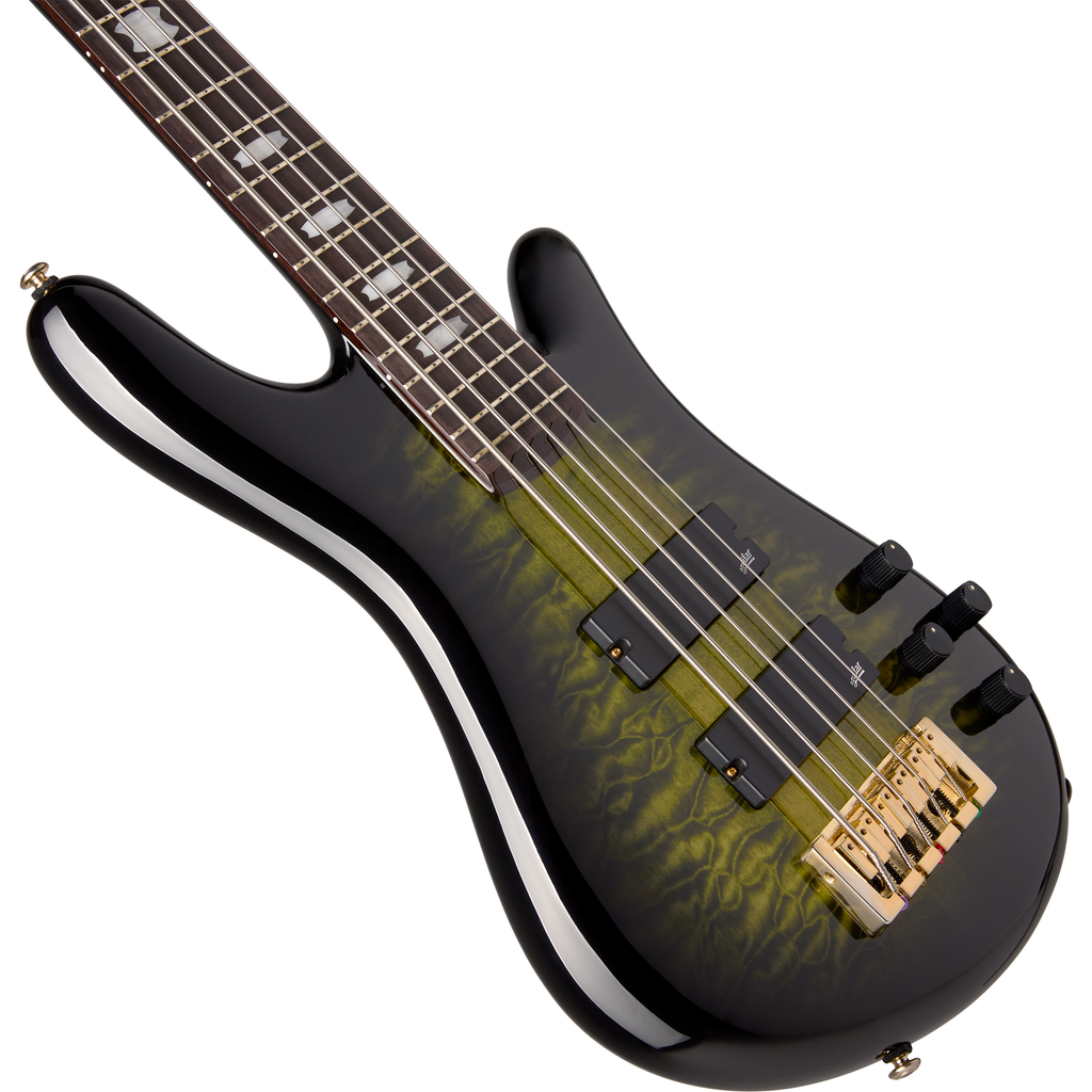 Spector ICON NS-5 Neck Through 5-String Electric Bass - Haunted Moss - View 4 | MusicMarket