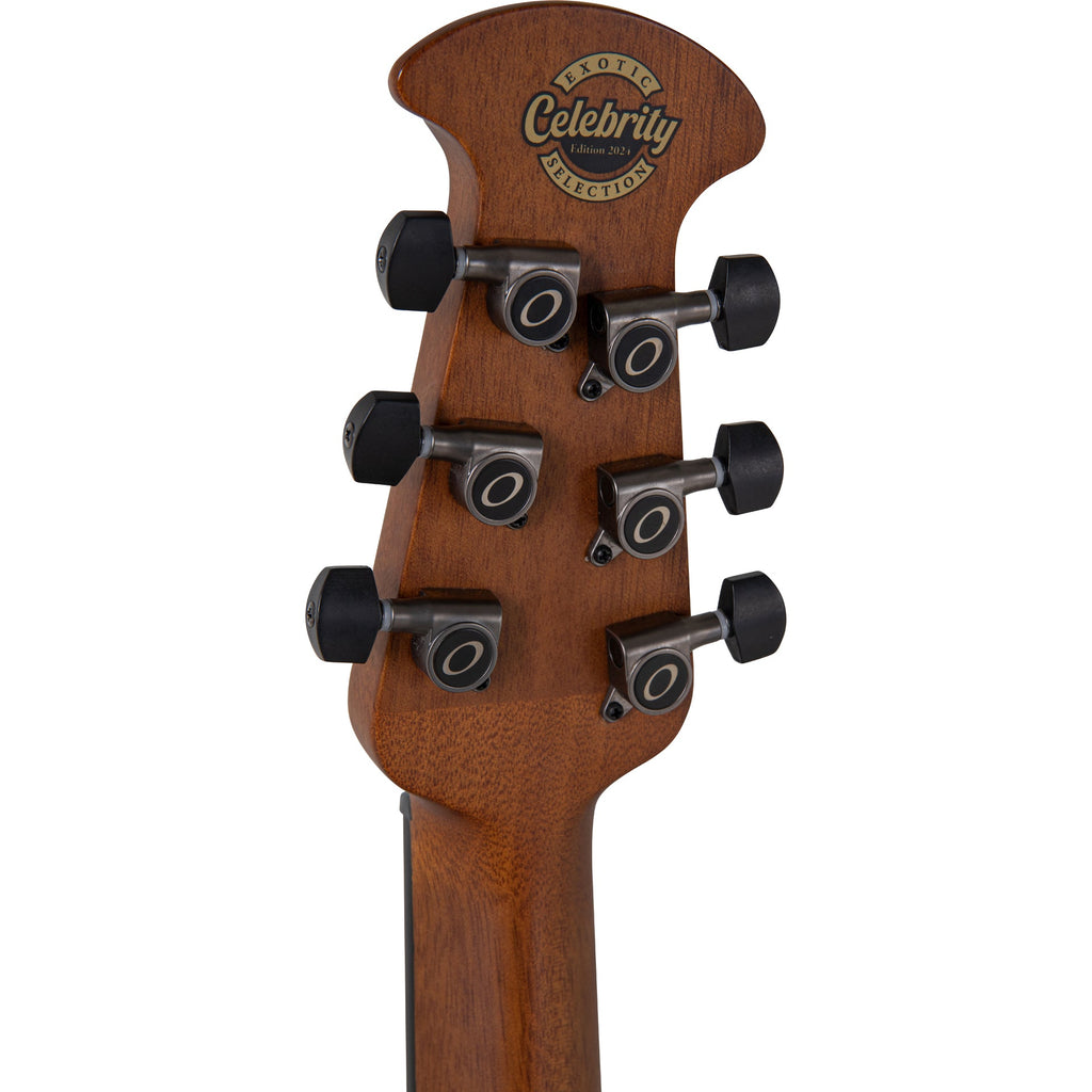Ovation E-Acoustic Guitar Celebrity Elite Plus Mid Cutaway - Blue Flamed Maple - View 5 | MusicMarket