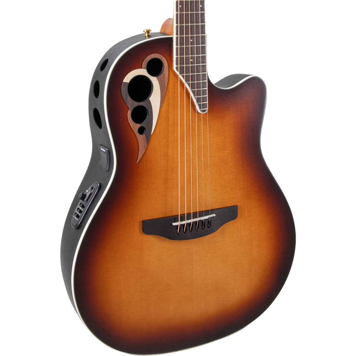 Ovation Celebrity Deluxe Acoustic Electric Guitar - Vintage Suburst Satin - MusicMarket