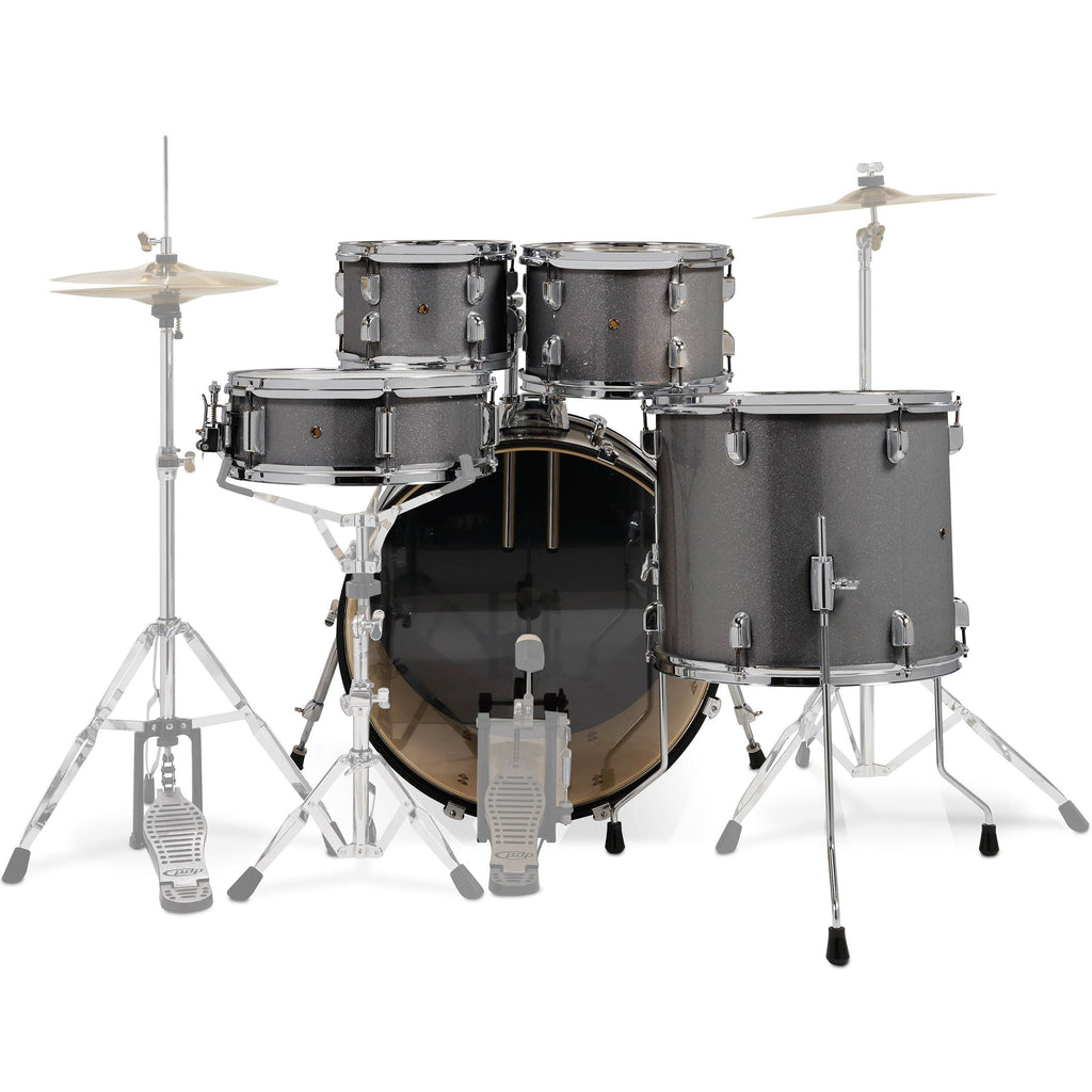 Pacific Drums & Percussion CENTERstage 5-Piece Shell Pack - Silver Sparkle - View 3 | MusicMarket