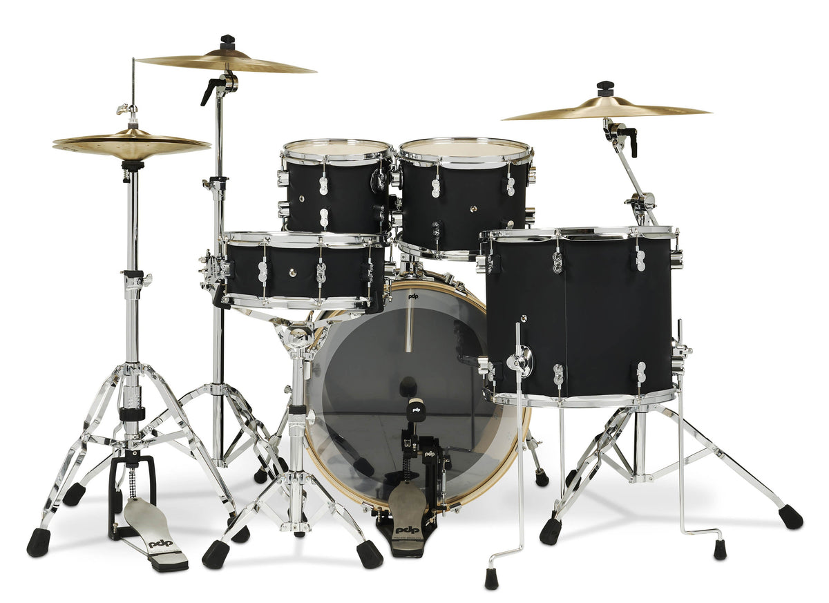 Pacific Drums & Percussion Concept Maple 5-Piece Shell Pack - Satin Black - View 3 | MusicMarket