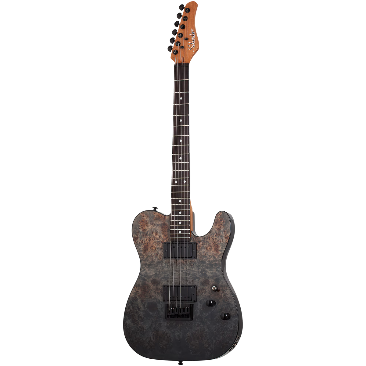 Schecter PT Standard Electric Guitar - Black Fade Burst Burl - View 2 | MusicMarket