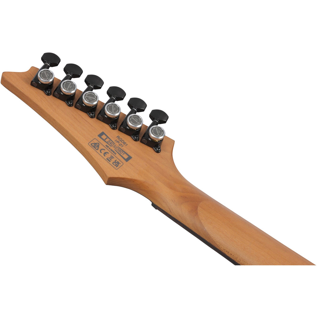 Ibanez RGD61 6-String Electric Guitar - Black Aurora Burst Matte - View 6 | MusicMarket