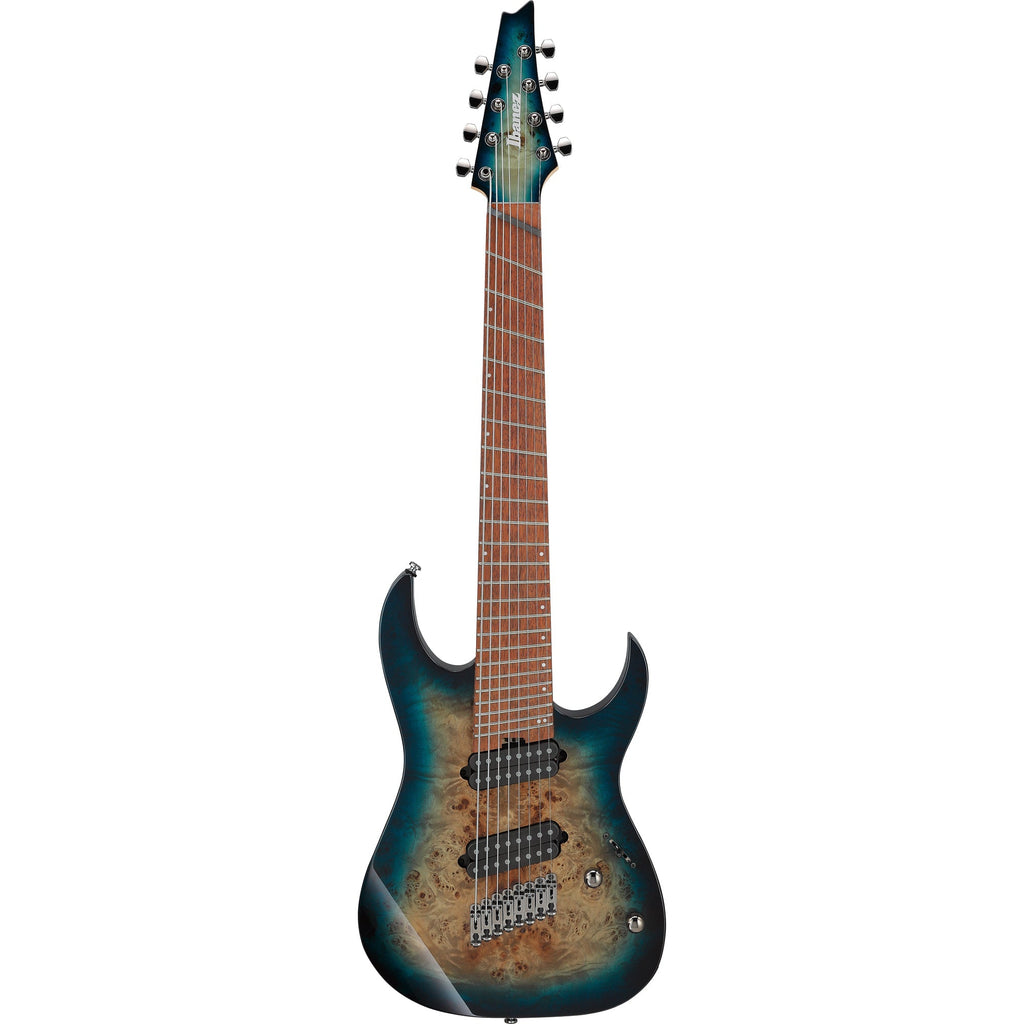 Ibanez RGMS8PB RG Multi Scale 8-String Electric Guitar - Cosmic Blue Starburst - View 2 | MusicMarket