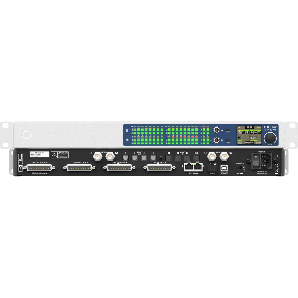 RME M1620 Pro 16 Input / 20 Output High-End AVB / MADI / ADAT to Analog Converter - MusicMarket