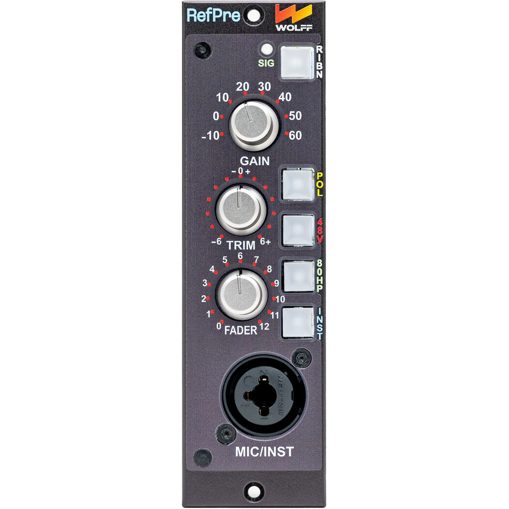 Wolff Audio REFPRE 500 Series Reference Microphone Preamp - MusicMarket
