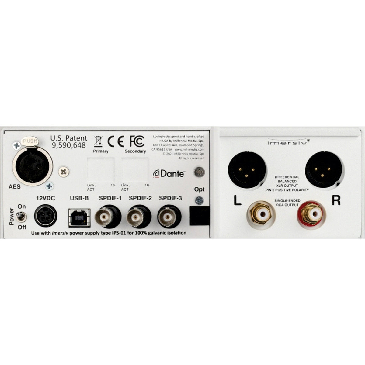 Imersiv D-1 28-Bit DAC - Black - View 3 | MusicMarket