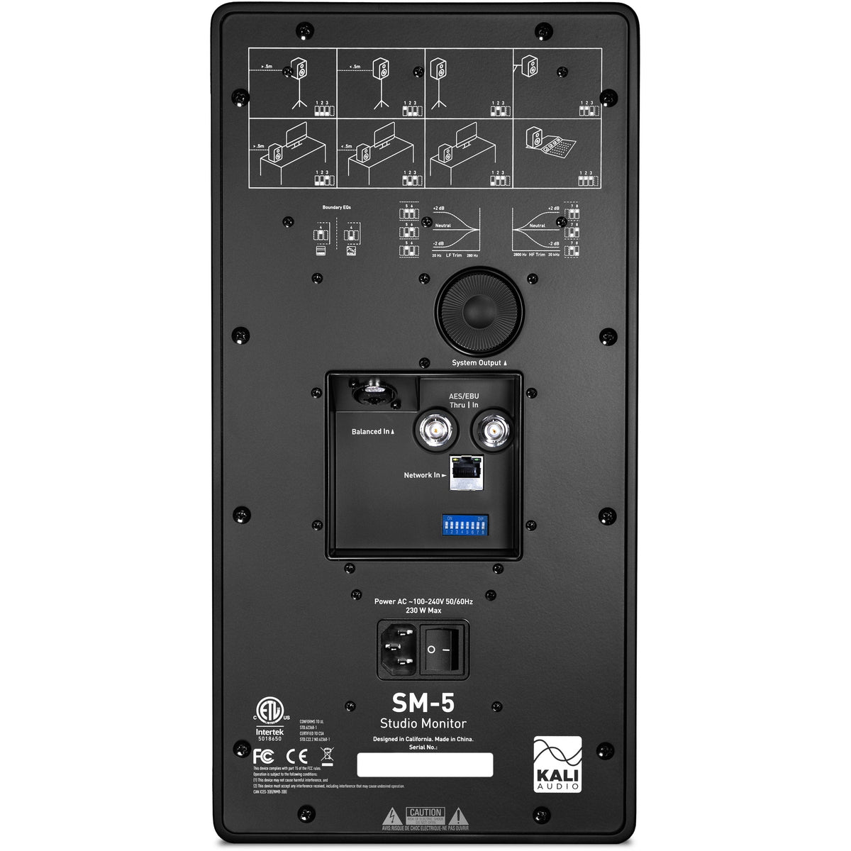 Kali Audio SM-5 5” 3 way Studio Monitor with Network Control - View 5 | MusicMarket