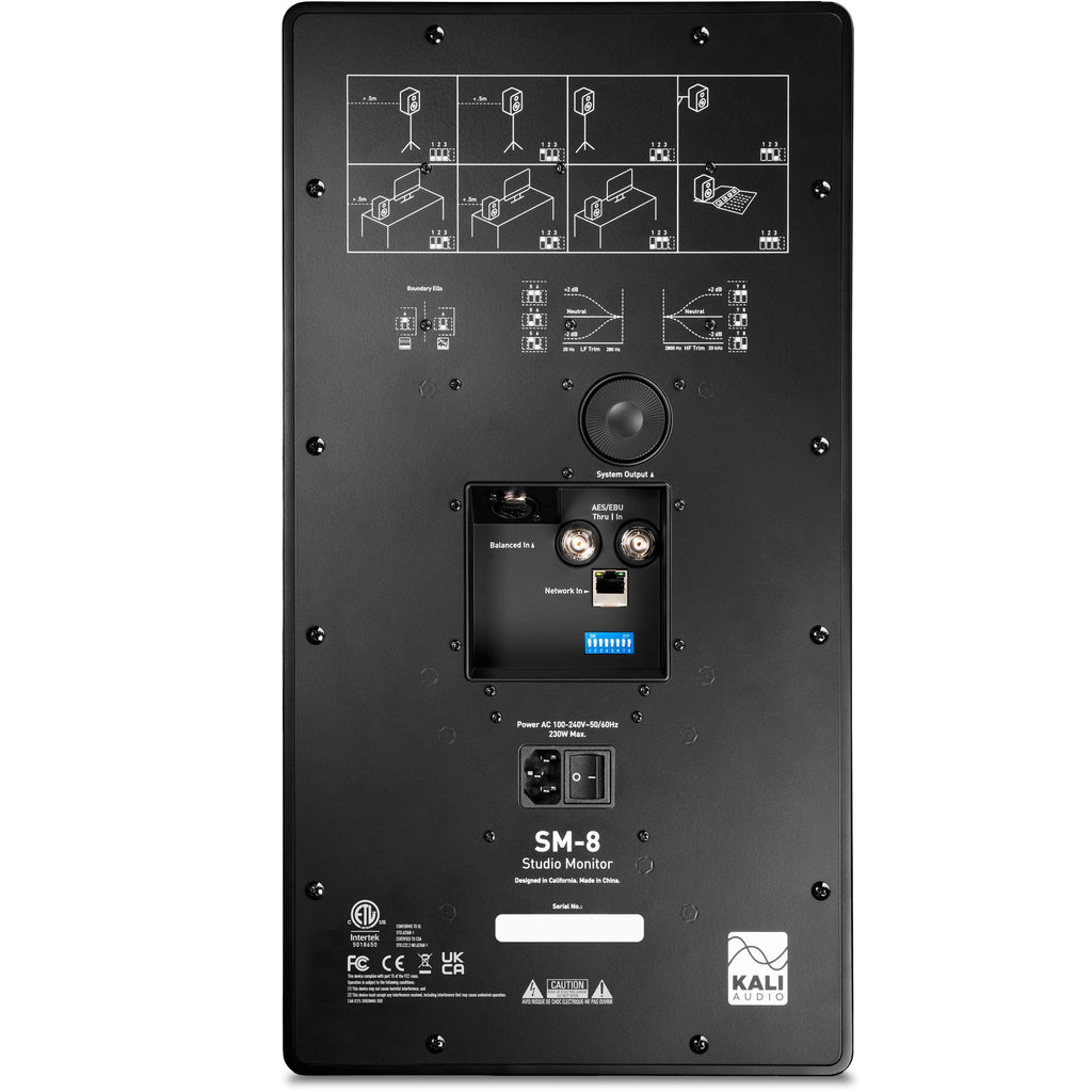 Kali Audio SM-8 8” 3 Way Studio Monitor with Network Control - View 10 | MusicMarket