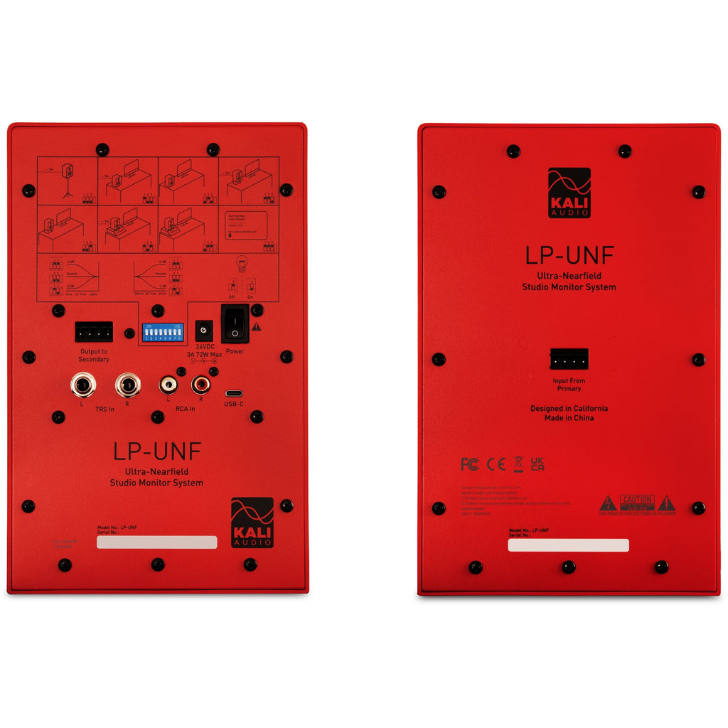 KALI AUDIO LP-UNF-R 4” Ultra Nearfield Powered Monitor System w/Bluetooth - Boundary Compensation EQ Settings -