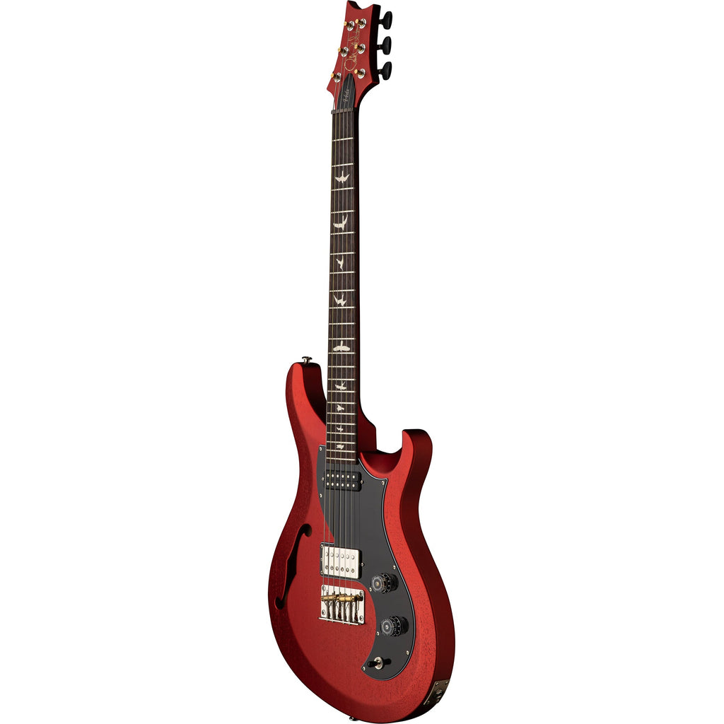 PRS S2 Vela Semi Hollow Satin Electric Guitar - Red Apple Metallic - View 4 | MusicMarket