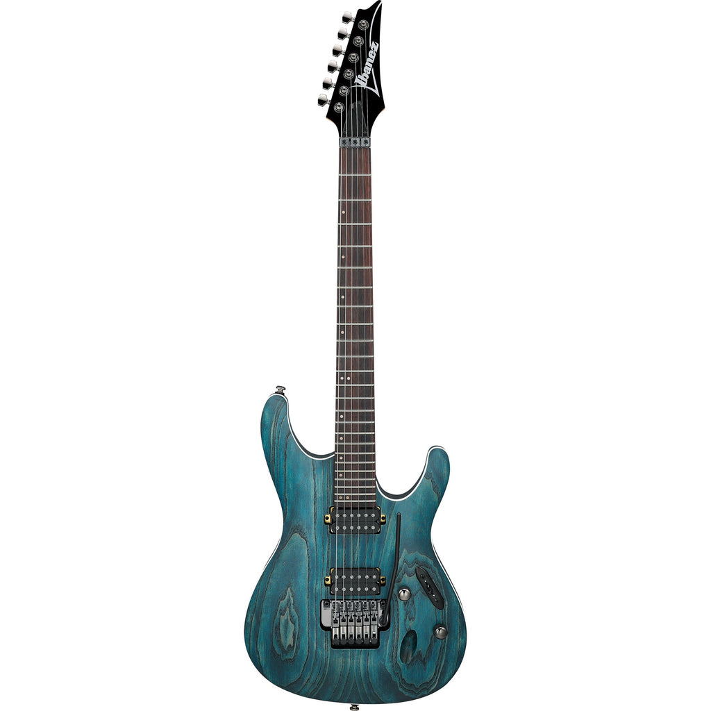 Ibanez S520AH S Standard 6-String Electric Guitar - Cosmic Blue Stained Flat - View 2 | MusicMarket