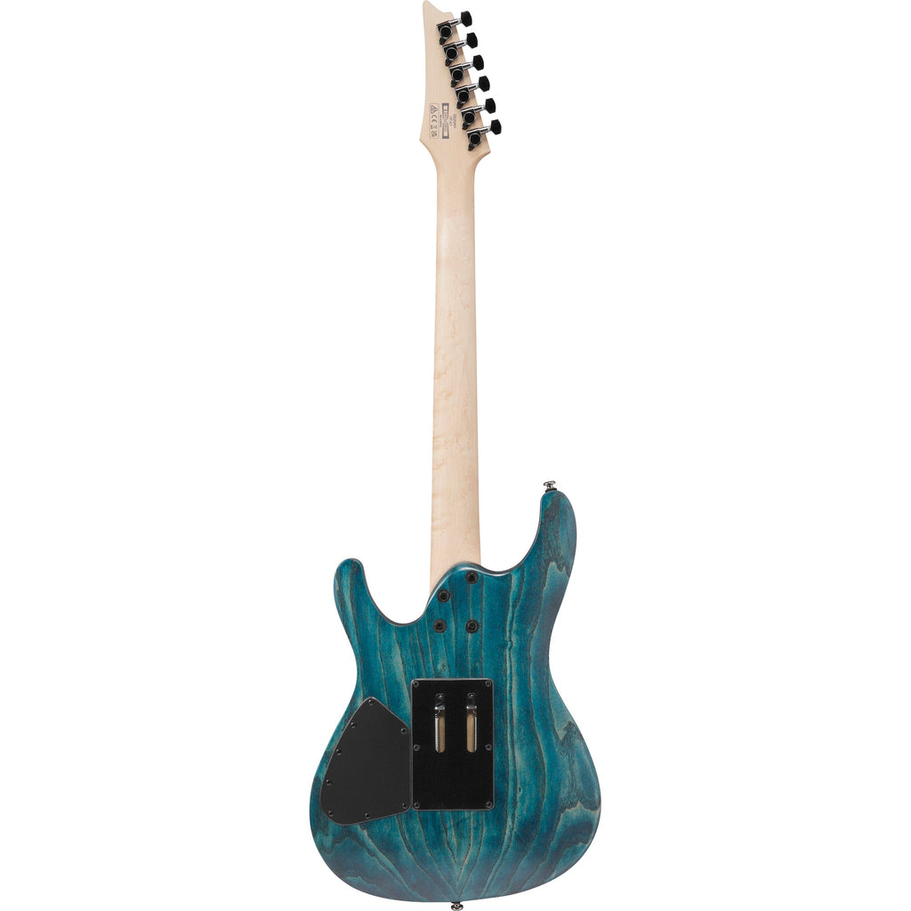 Ibanez S520AH S Standard 6-String Electric Guitar - Cosmic Blue Stained Flat - View 3 | MusicMarket