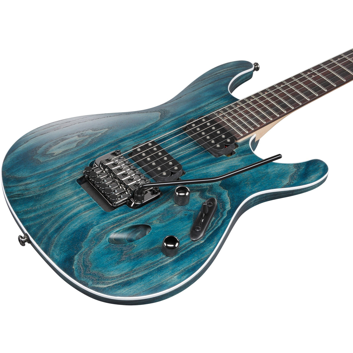 Ibanez S520AH S Standard 6-String Electric Guitar - Cosmic Blue Stained Flat - View 7 | MusicMarket