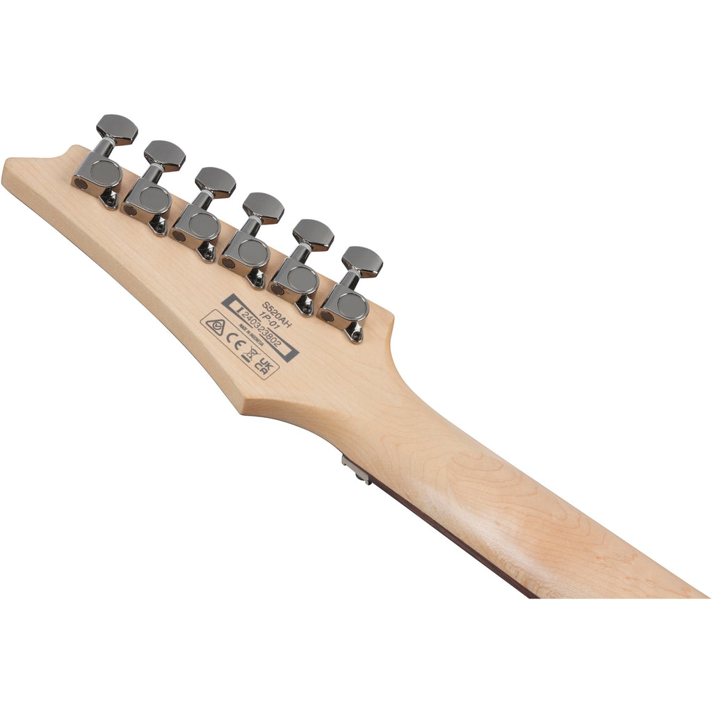 Ibanez S520AH S Standard 6-String Electric Guitar - Cosmic Blue Stained Flat - View 6 | MusicMarket