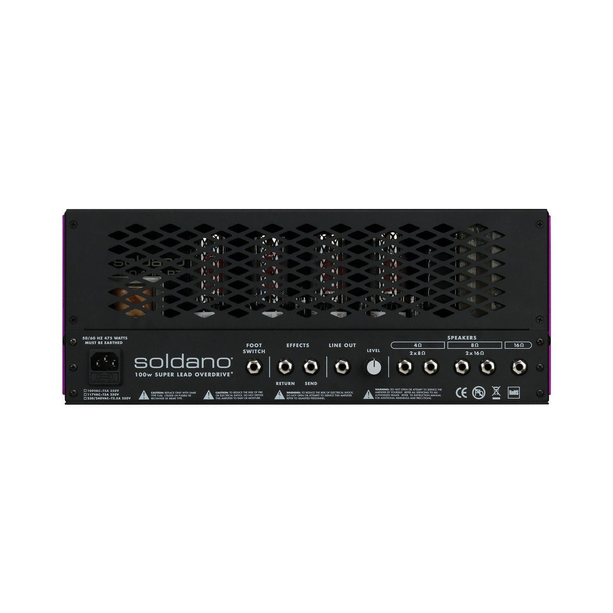Soldano SLO-100R Super Lead Overdrive - Rackmount Head - View 8 | MusicMarket
