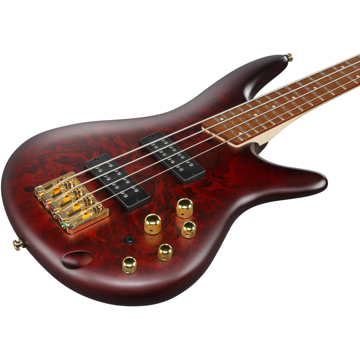 Ibanez SR300EDX SR Standard 4-String Electric Bass - Wine Red Frozen Matte - View 7 | MusicMarket