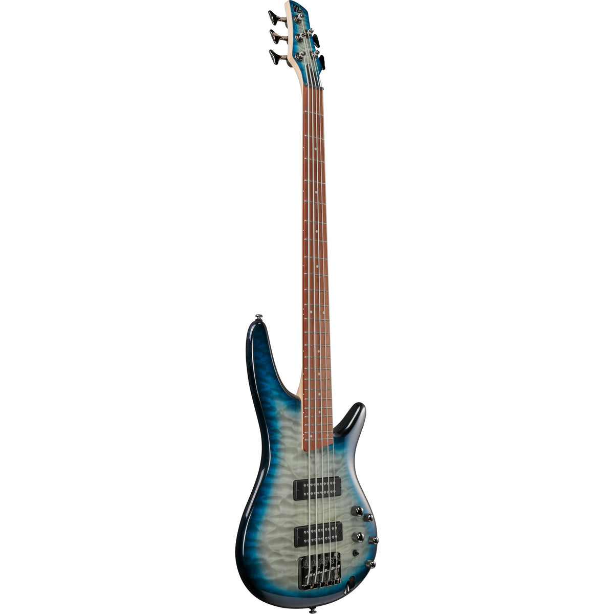 Ibanez SR Standard 5-String Electric Bass - Stained Cosmic Blue Starburst - View 4 | MusicMarket