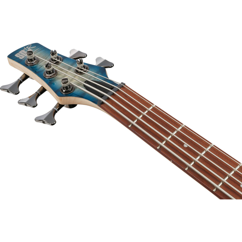 Ibanez SR Standard 5-String Electric Bass - Stained Cosmic Blue Starburst - View 5 | MusicMarket