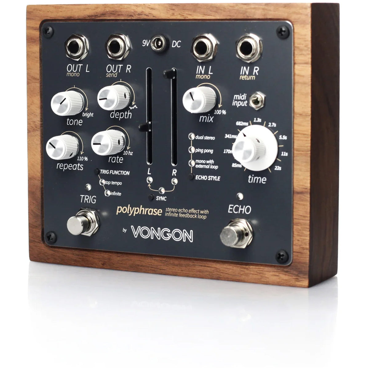 Vongon Polyphrase - Stereo Echo Effect with Infinite Feedback Loop - View 2 | MusicMarket